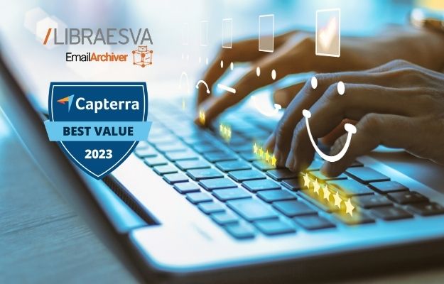 Capterra 2023 En İyi Değer Rozeti Libraesva Email Archiver’ın