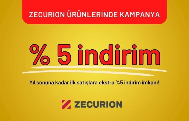 Zecurion Ürünlerinde Kampanya: İlk Satışa Ekstra %5 İndirim Fırsatı